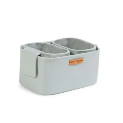 Set de 3 paniers de rangement à suspendre - Gris Clair