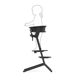 Set de tour d'apprentissage pour chaise haute Lemo stunning black