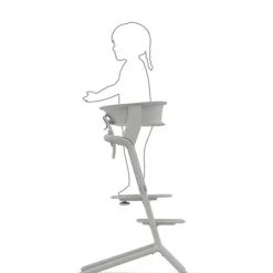Set de Tour d'Apprentissage pour chaise haute Lemo Suede Grey