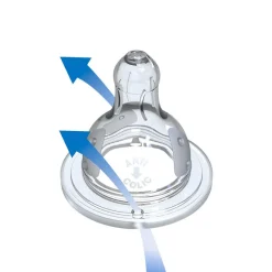 Set de 2 tétines en silicone 3 vitesses - Initiation +