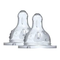 Set de 2 tétines en silicone 3 vitesses - Initiation +