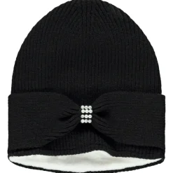 Set en tricot bonnet + snood à strass pour fille