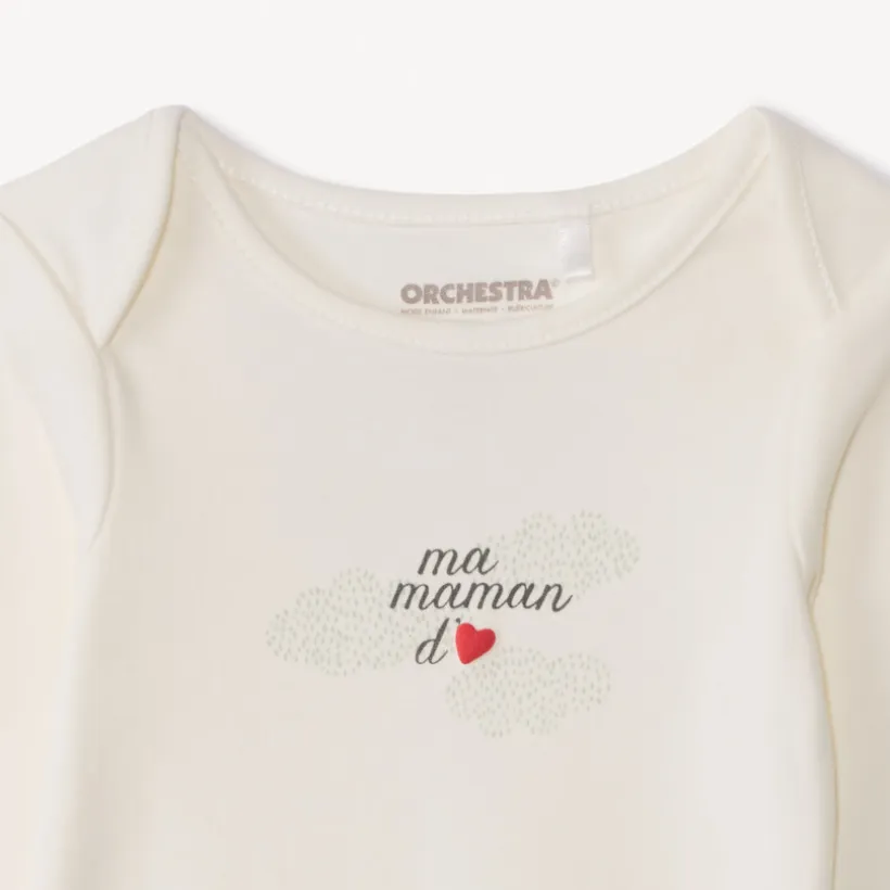 Set naissance 3 pièces "Ma maman d'amour" pour bébé