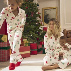 Set 2 pièces pyjama imprimé Noël fantaisie pour garçon