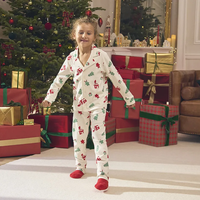 Set 2 pièces pyjama imprimé Noël fantaisie pour garçon