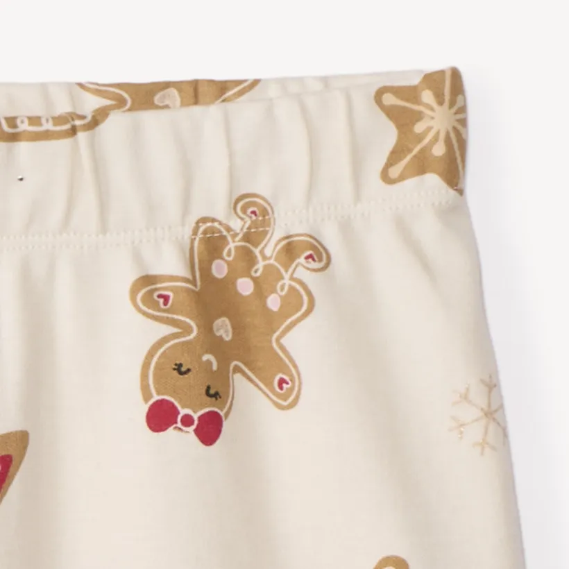 Set pyjama court en interlock imprimé Noël pour fille