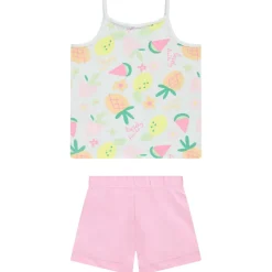 Set pyjama court en jersey imprimé fruits pour fille
