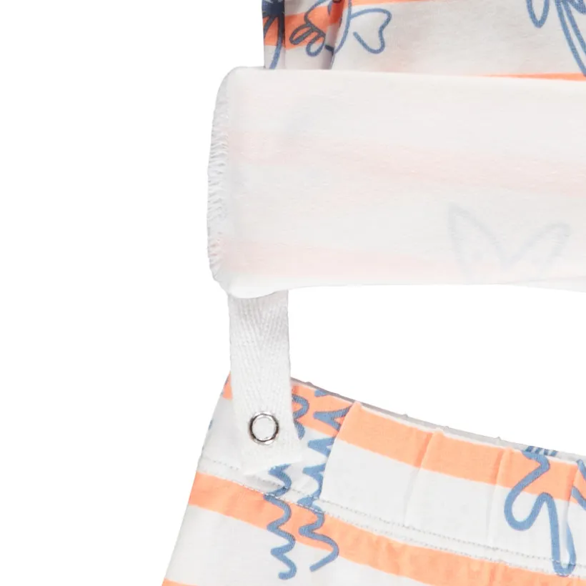 Set pyjama court rayé à imprimé marin pour bébé garçon