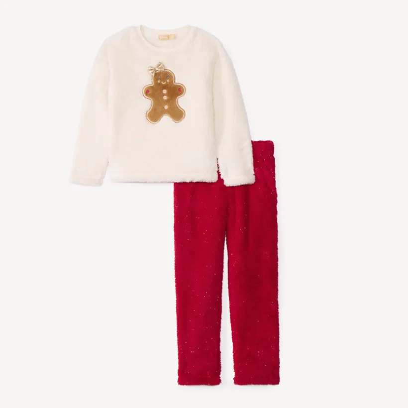 Set pyjama de Noël en sherpa pour fille