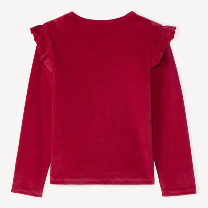 Set pyjama de Noël en velours pour fille
