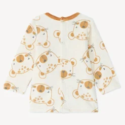 Set pyjama en velours imprimé pour bébé garçon avec finitions différentes selon l'âge