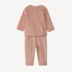 Set pyjama en velours print fantaisie pour bébé fille