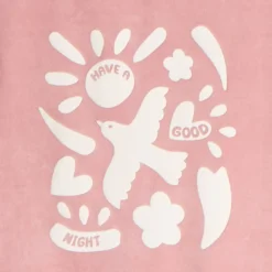 Set pyjama en velours printé uni pour fille