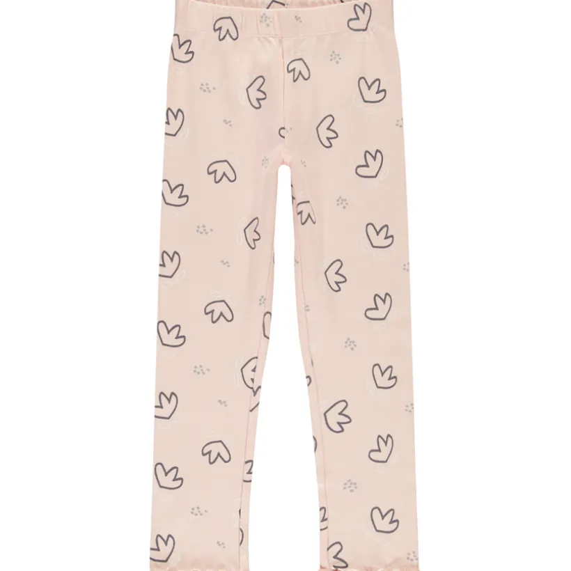 Set pyjama long en jersey imprimé fleurs pour fille