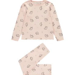 Set pyjama long en jersey imprimé fleurs pour fille