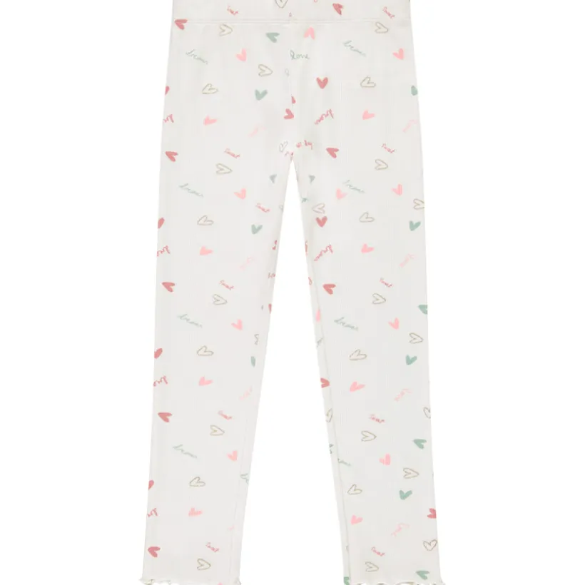 Set pyjama long papillons et cœurs pailletés pour fille