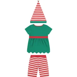 Set pyjama ludique lutin de Noël pour fille