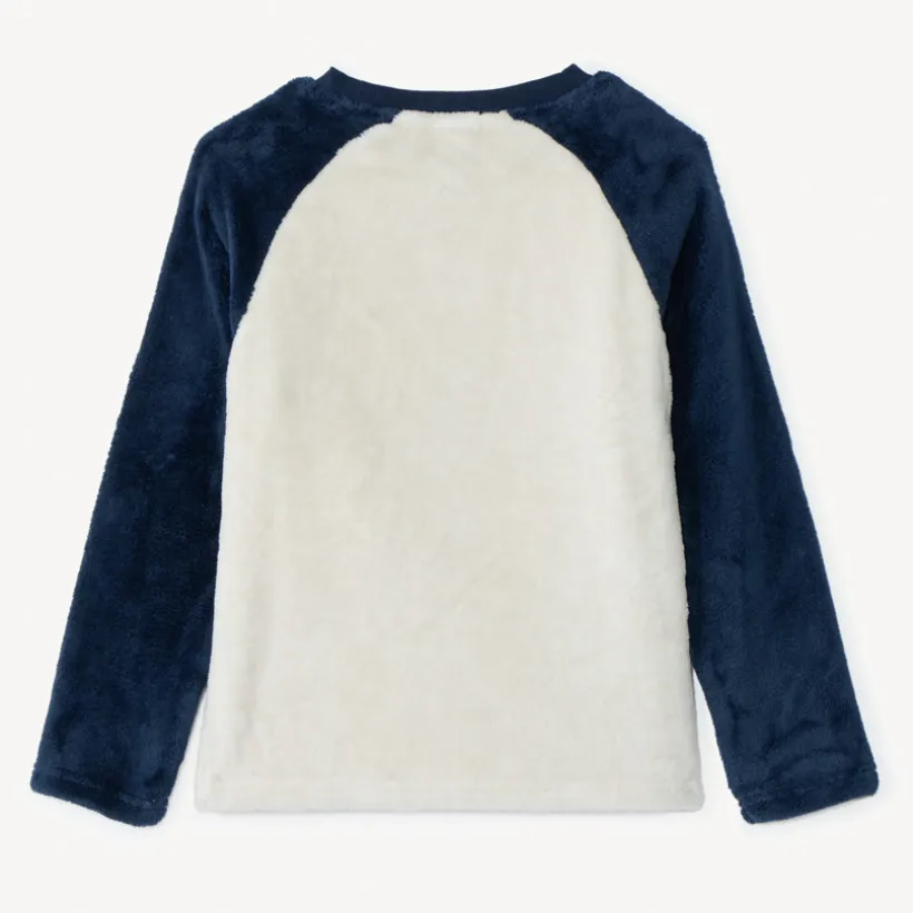 Set pyjama ludique ours en sherpa pour garçon