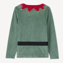 Set pyjama ludique 3 pièces lutin de Noël pour garçon