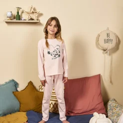 Set pyjama 2 pièces manches longues fantaisie pour fille
