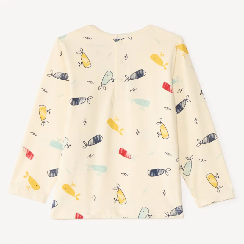 Set pyjama 2 pièces pour bébé garçon avec finitions différentes selon l'âge