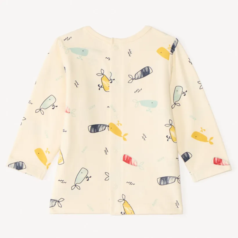 Set pyjama 2 pièces pour bébé garçon avec finitions différentes selon l'âge
