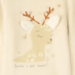 Set pyjama 3 pièces renne fantaisie avec cache-œil pour fille