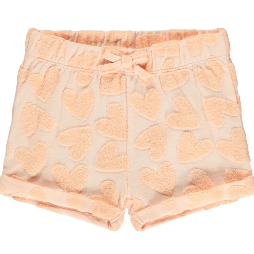 Short avec motif en éponge effet dévorée pour bébé fille