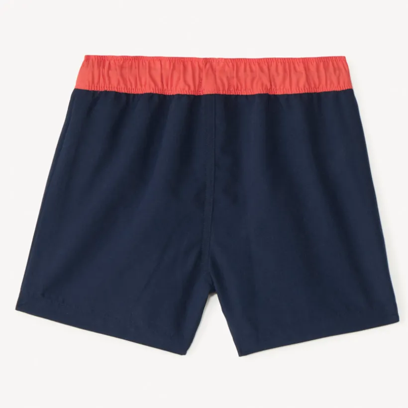 Short de bain bicolore et printé pour garçon