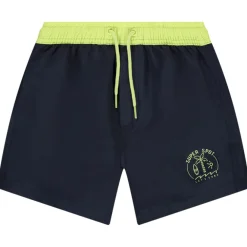 Short de bain en microfibre bicolore et printé pour garçon