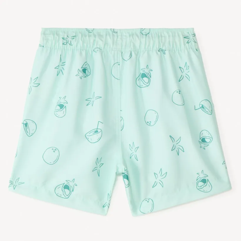 Short de bain imprimée noix de coco pour garçon