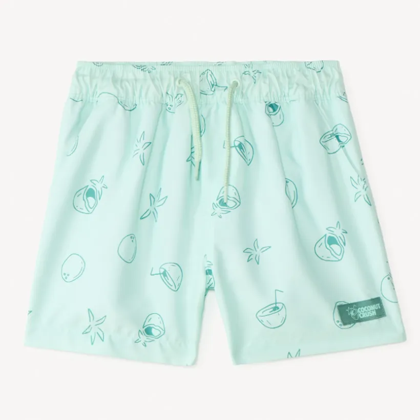 Short de bain imprimée noix de coco pour garçon