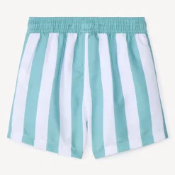Short de bain rayé avec badge gomme pour garçon