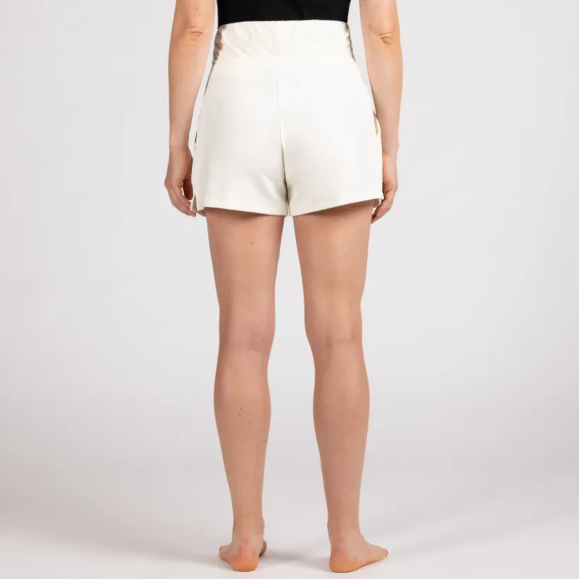 Short de grossesse avec bandeau haut en molleton uni