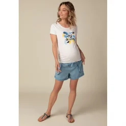Short de grossesse effet jean