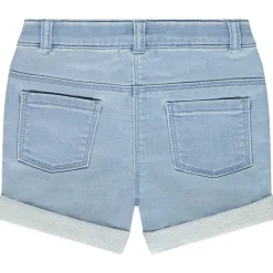 Short effet denim avec broderie fantaisie pour bébé fille