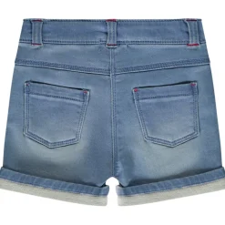 Short en denim avec broderies cerises pour bébé fille