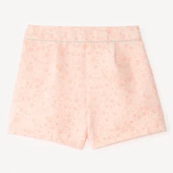 Short en jacquard motifs fleuris pour fille