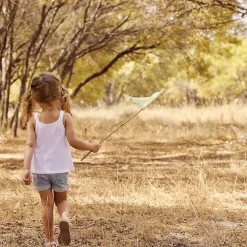 Short en jean avec ceinture à nouer et sequins pour bébé fille