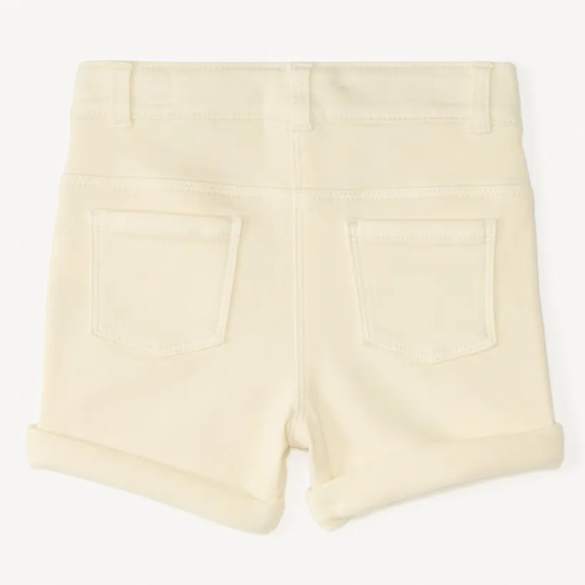 Short en jean broderie fantaisie pour bébé fille