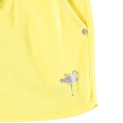 Short en jersey print flamant rose en foil pour enfant fille