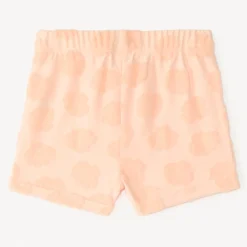 Short en maille éponge avec motifs fantaisie en relief pour bébé fille