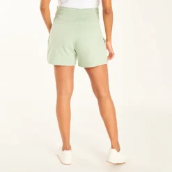 Short en molleton de grossesse avec bandeau haut uni