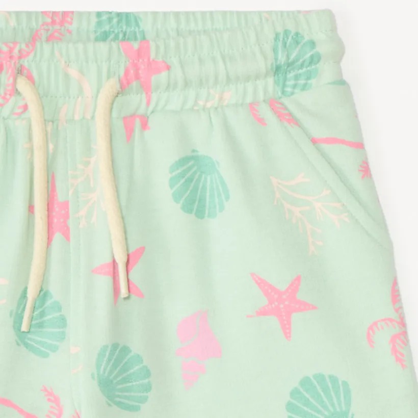 Short en molleton fantaisie pour fille