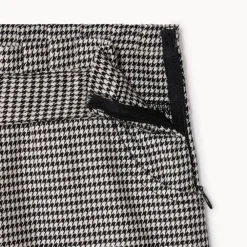 Short en pied de poule pour fille