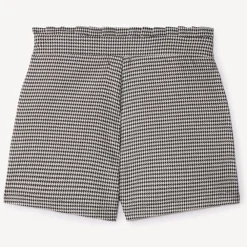 Short en pied de poule pour fille