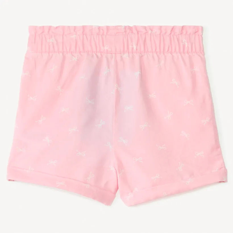 Short en sergé imprimé fantaisie pour bébé fille