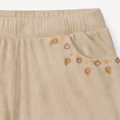 Short en suédine à broderie paisley pour fille
