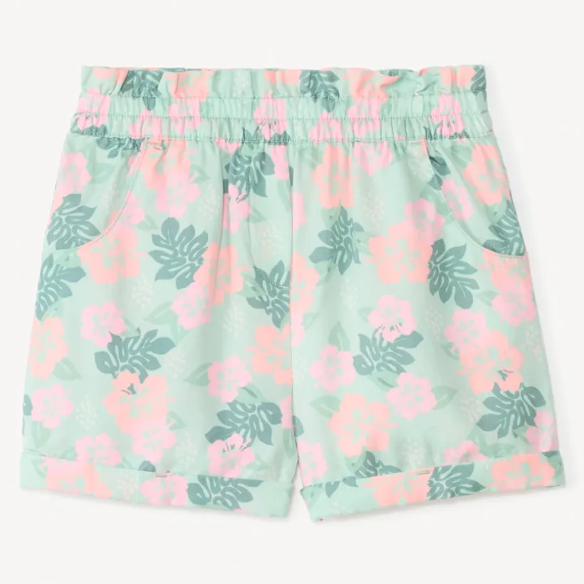 Short en tissu imprimé fantaisie pour fille