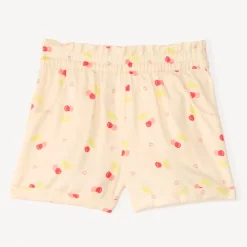 Short en tissu imprimé fantaisie pour fille